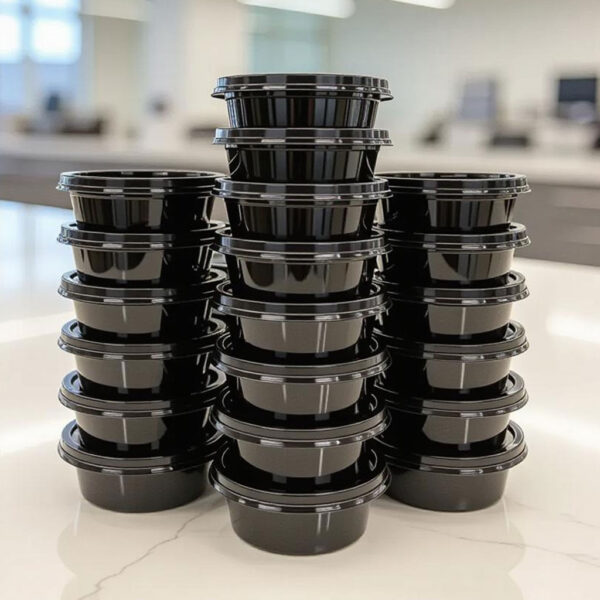 Plastic Portion Cups, 2 oz Lid (BR) + Lids (2,500/case)